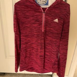 Adidas half zip hoodie